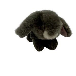 Nature Planet Small Lop Rabbit Gray and White Stuffed Animal Plush Easter Spring